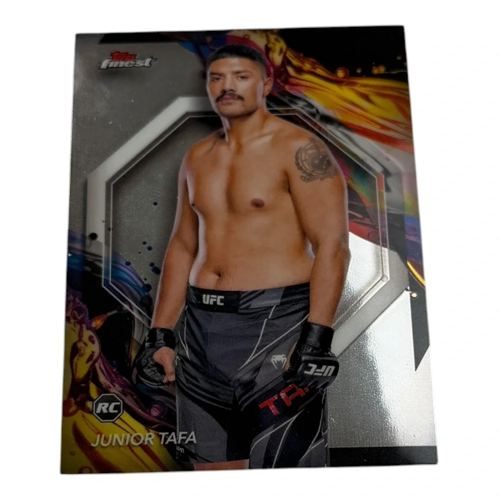 2024 Topps Finest UFC Junior Tafa RC Rookie Card #159 Uncommon Heavyweight